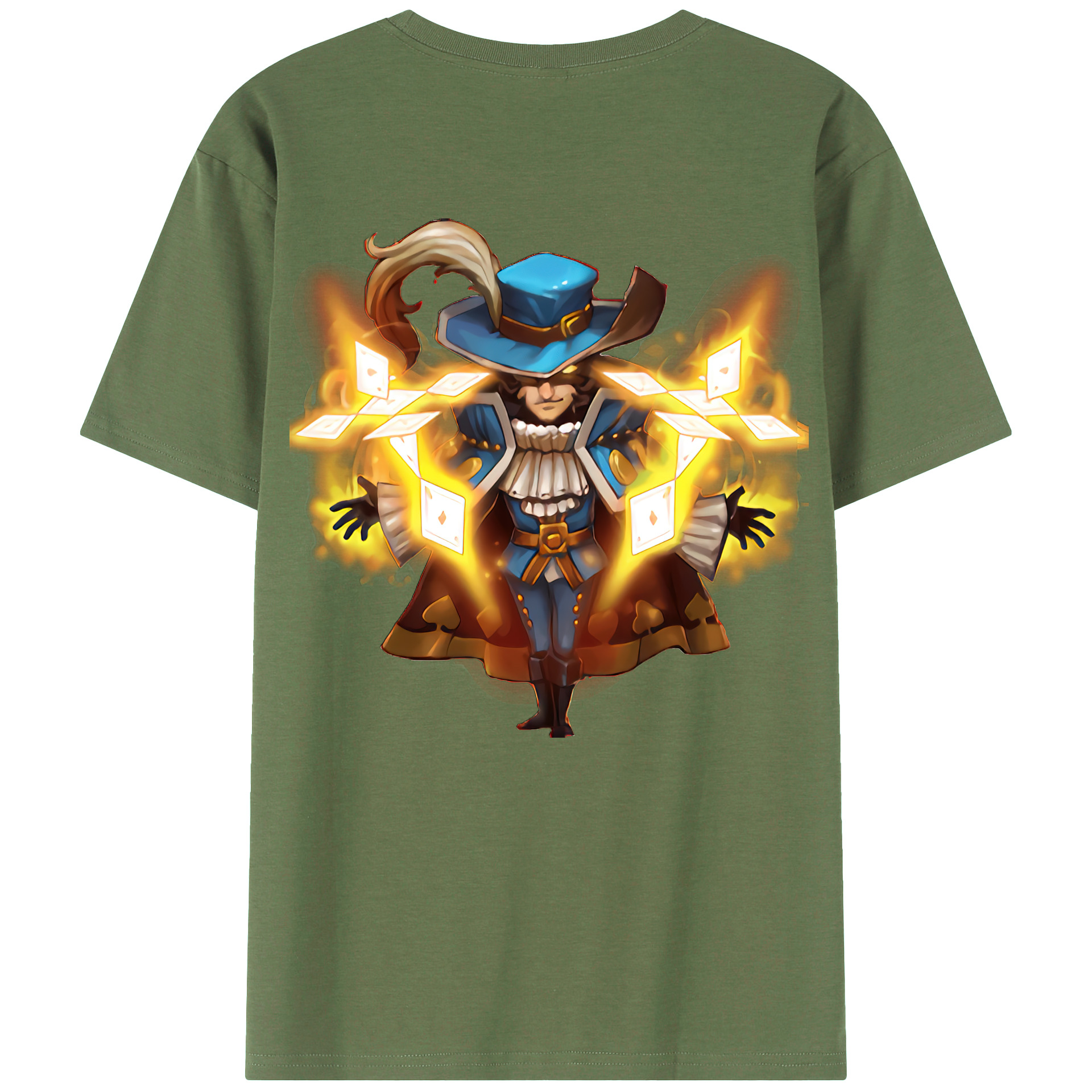 （画像用） リーグ・オブ・レジェンド League of Legends LOL 綿100％ メンズ半袖Tシャツ（バックプリント） 通気性